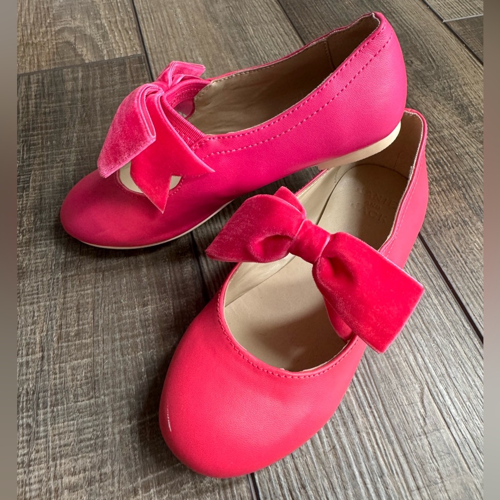 Janie and Jack Hot Pink Dress Shoes Size 12 kids girls